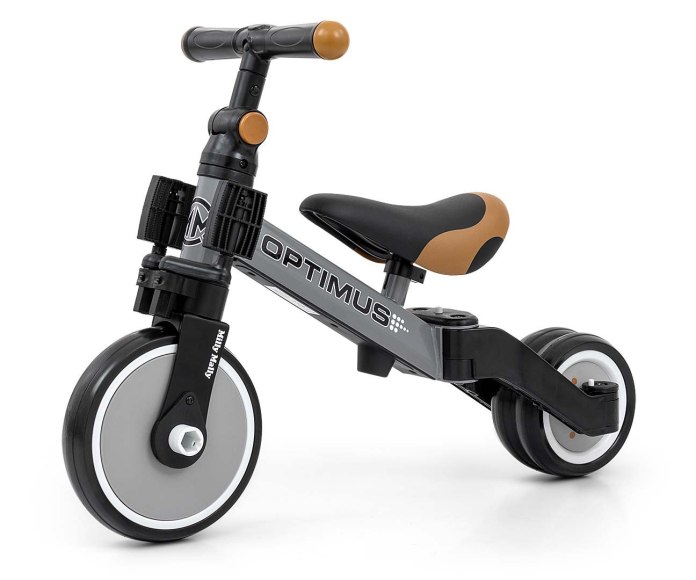 Rowerek 3w1 Milly Mally Optimus - trójkołowy i biegowy dla dziecka 12m+ Sz